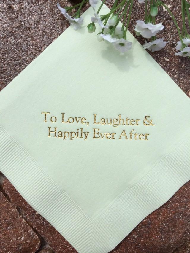 50 Personalized Napkins Personalized Napkins Wedding Personalized