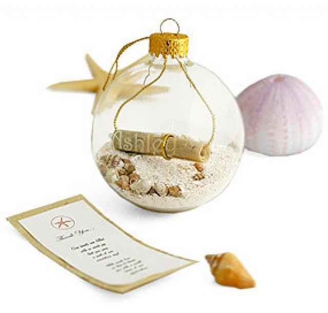 beach wedding ornament