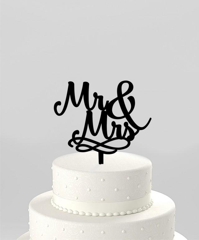 Mr And Mrs Wedding Cake Topper Modern Wedding Cake Topper Unique Wedding Cake Topper Acrylic 