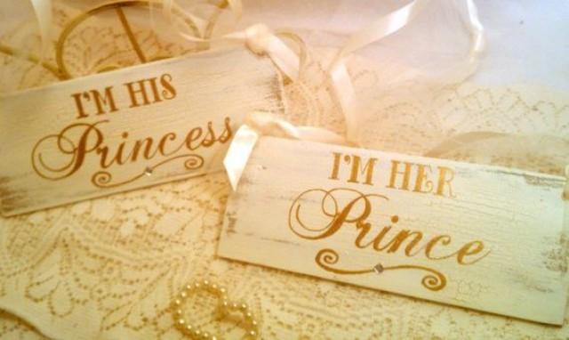 Wedding Signs With Crystals Gold Wedding Decorations Set Of 2