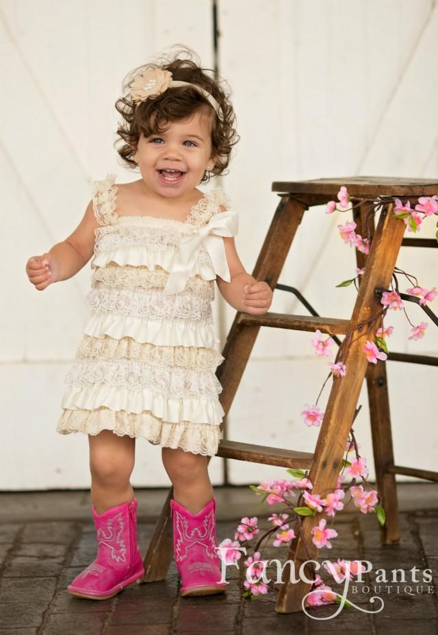 rustic toddler dress