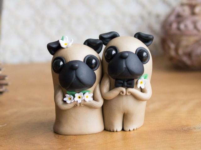 pug wedding cake