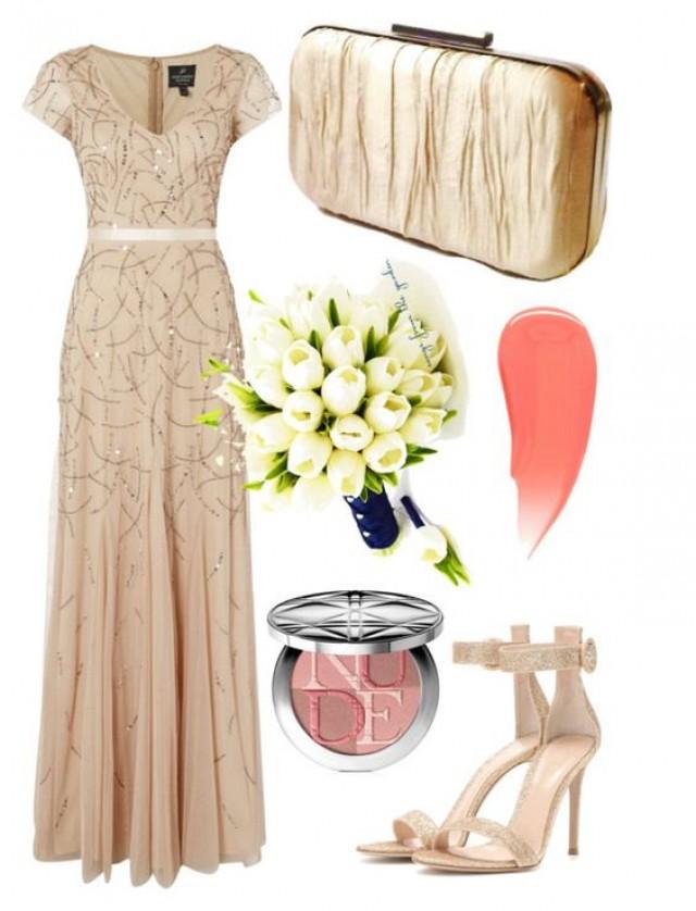 Gold Clutch Champagne Clutch Adrianna Papell Dress Champagne