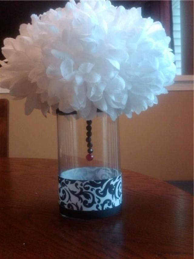 Wedding Theme DIY Black And White Centerpieces 2473214 Weddbook