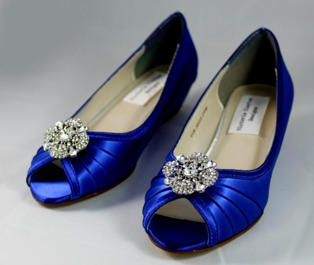 royal blue heels wide width