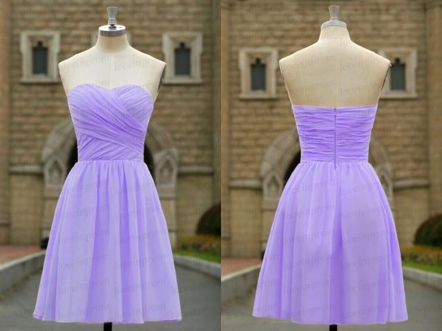 lavender chiffon short dress