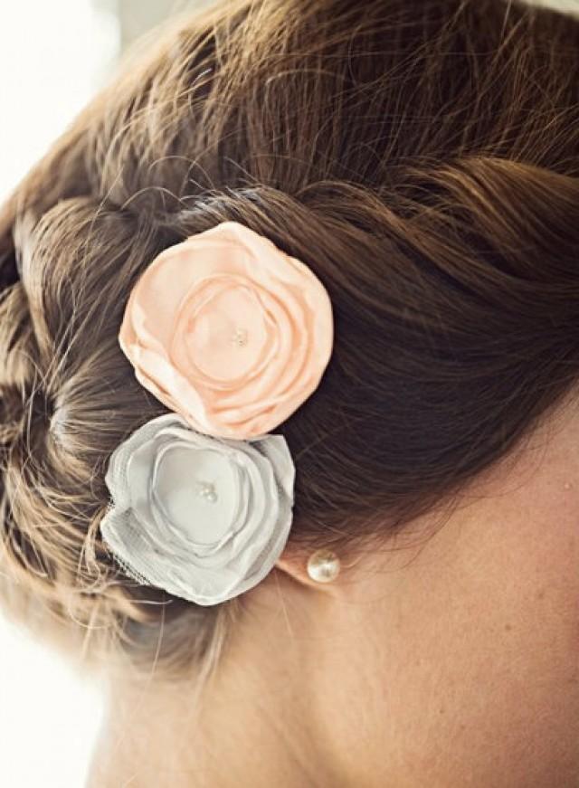 Bridal Rose Hair Pins / Wedding Hair Accessory / Wedding Hair Flower