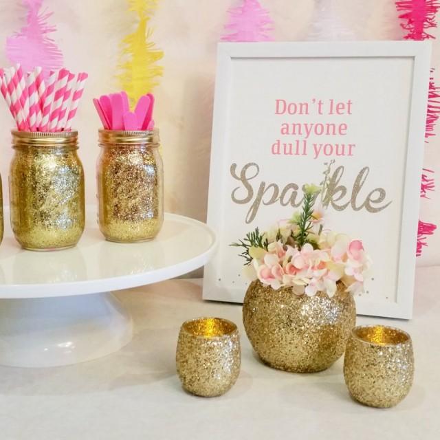 Wedding Centerpieces, Gold Wedding Decor, Baby Shower Decor, Graduation