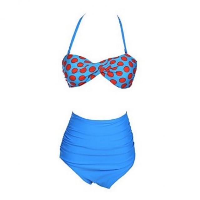 Anny Women's Pushup/Wireless Dot Bandeau Bikinis Australia (Polyester