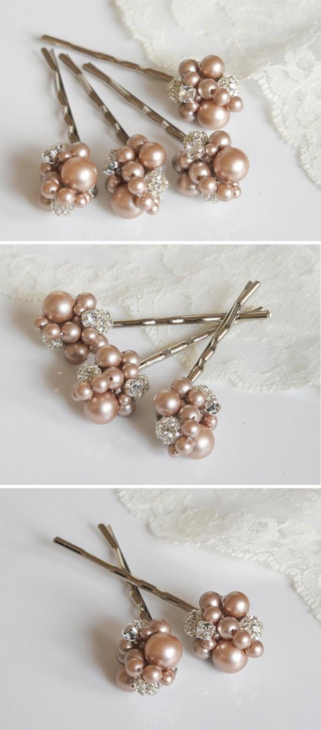 vintage pearl wedding hair accessories