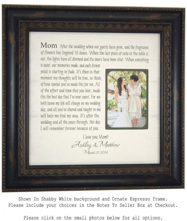 Wedding Picture Frame Mother Of The Bride Gift Pas Thank You Wedding Picture Frame Mother Of The Bride Gift Pas Thank You Mom Dad Sign Dates Cake Topper Decoration 16 X 2479949