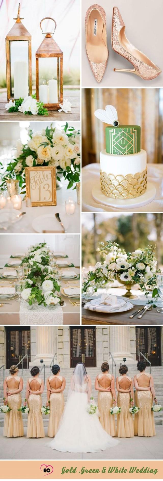 Stunning Glittery & Sequined Gold Wedding Inspirations 2481747 Weddbook