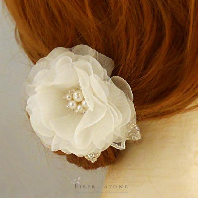 Pure Silk Wedding Hairpiece, Wedding Headpiece Bridal HeadPiece, Bridal