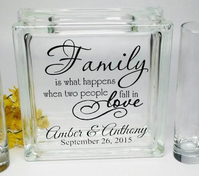 Blended Family Wedding Sand Ceremony Personalized Beach Wedding Decor Unity Candle Alternative Family Is What Happens When 2484085 Weddbook