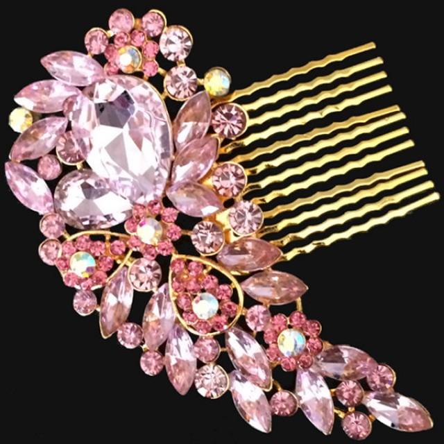 wedding diamante hair slide