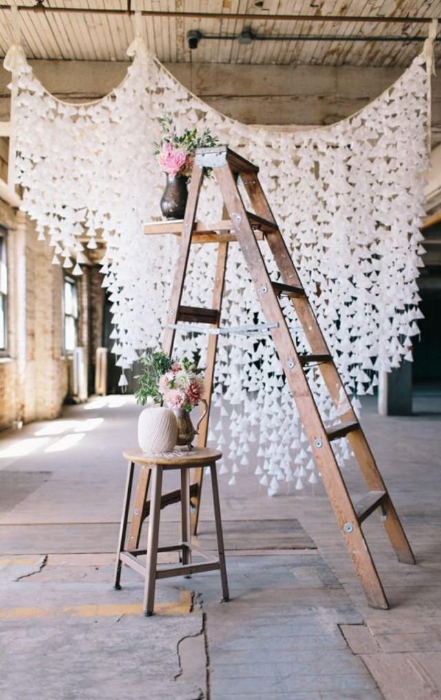 How A Backdrop Can Transform A Wedding Or Party (Plus, A DIY Wax Paper