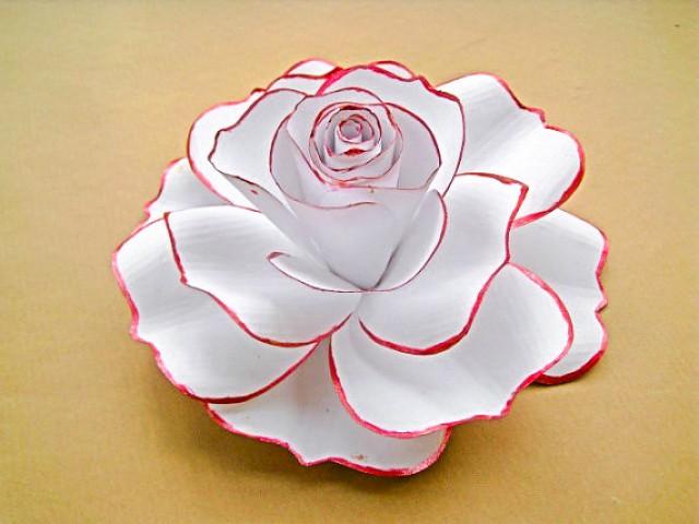 Giant White Paper Rose White Flower Blooms Extra Large Paper