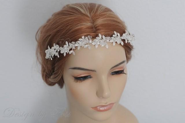 Hph8 Bridal Headpiecewedding Accessories Bridal Rhinestone Floral With Swarovski Pearls And