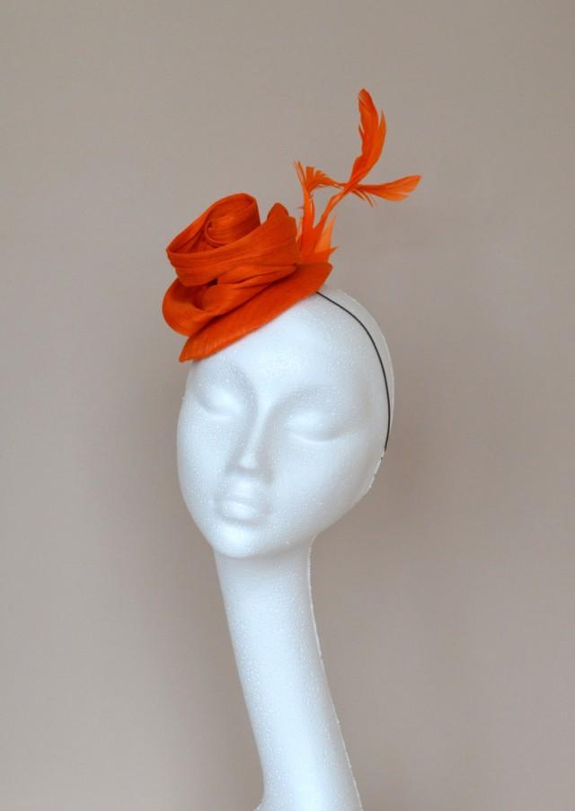 orange derby hat