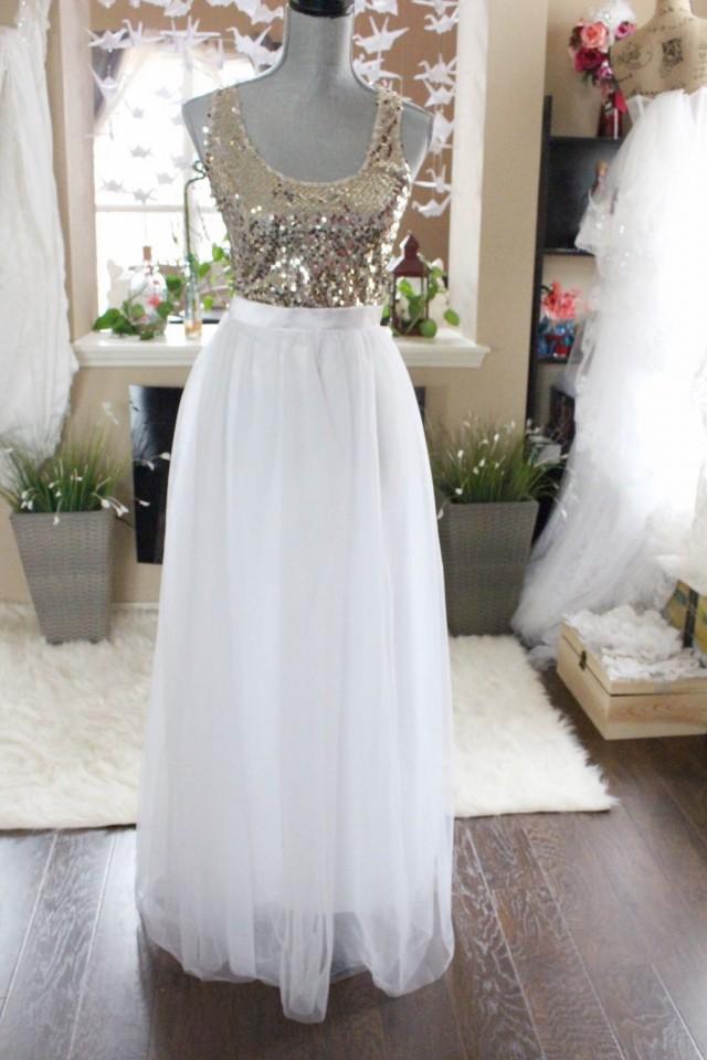 white maxi skirt bridal