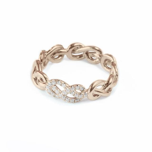 infinity knot ring gold