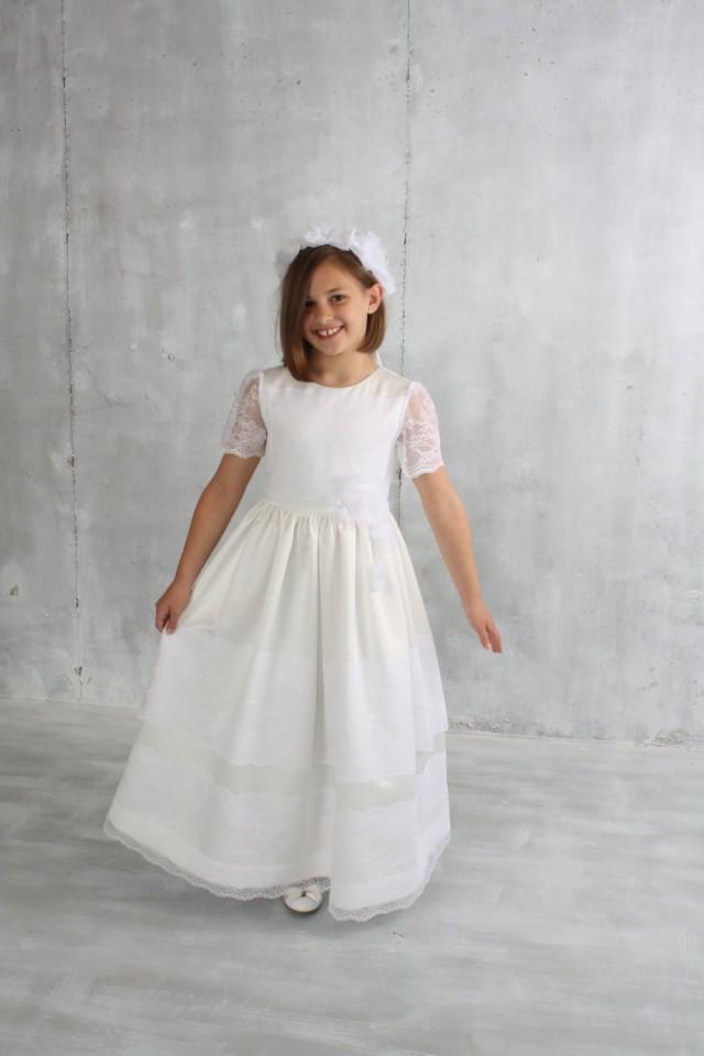 junior size first communion dresses