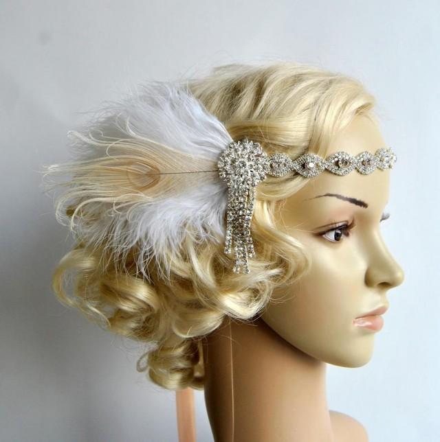 Art Deco 1920s Design The Great Gatsby Flapper Bridal Fascinator