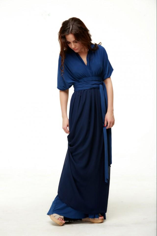 floor length wrap dress