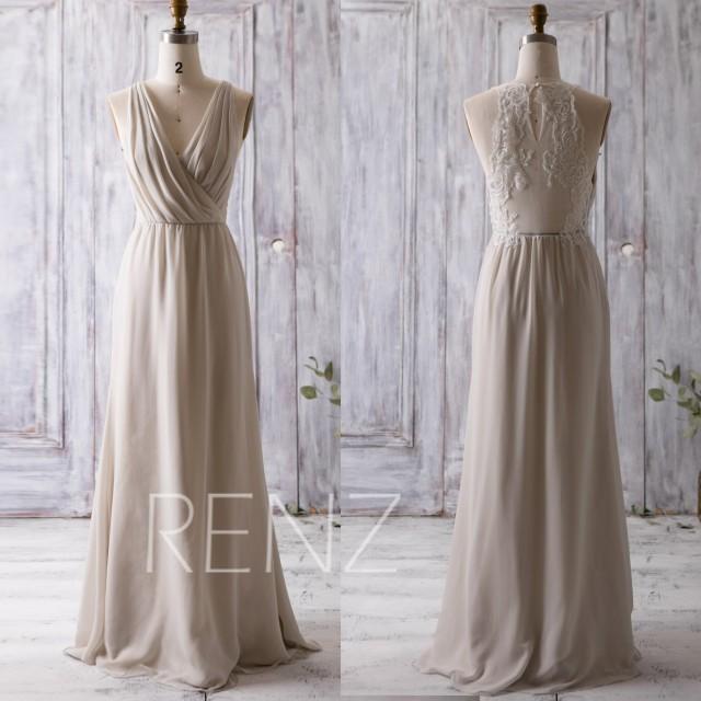 long gown beige color