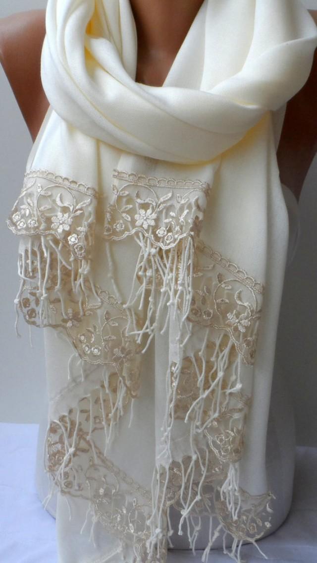ivory bridal shawl