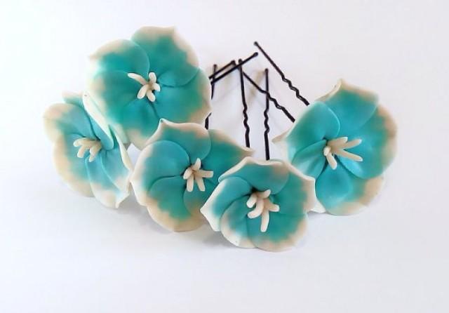 turquoise hair accessories