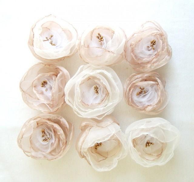 Bridesmaid Hair Accessories Hair Clips Set Of 9 Champagne Gold