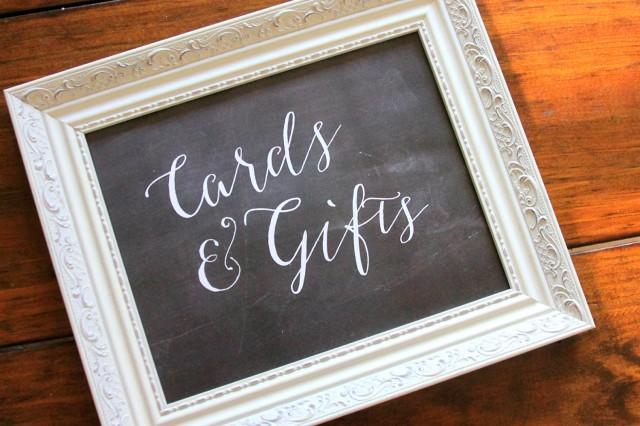 Cards & Gifts~ Wedding Sign  8x10  ~ Rustic/ Chalkboard PRINT /Collection.
