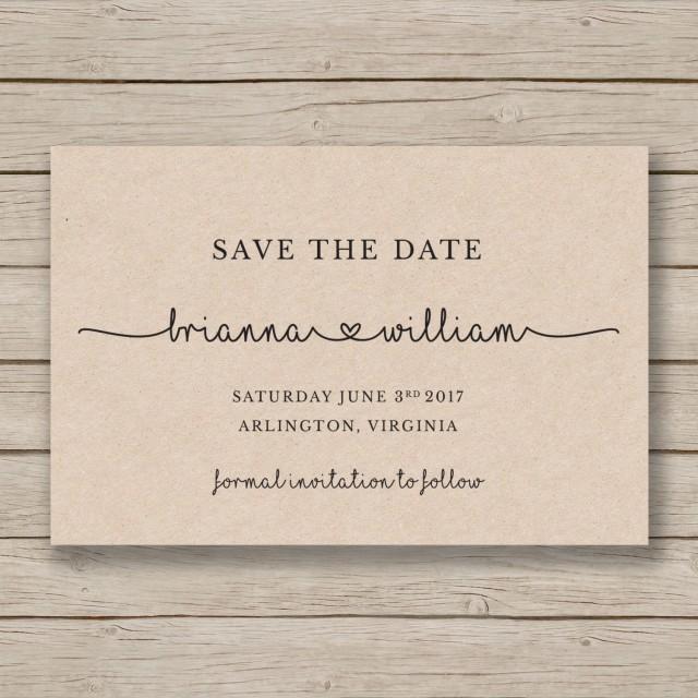 Save The Date Printable Template EDITABLE By YOU In Word DIY