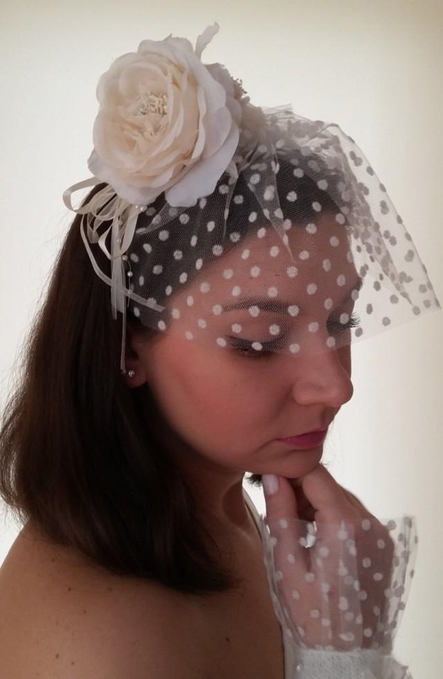 Handmade Wedding Hair Accessories Bridal Veil Flower Headband Wedding