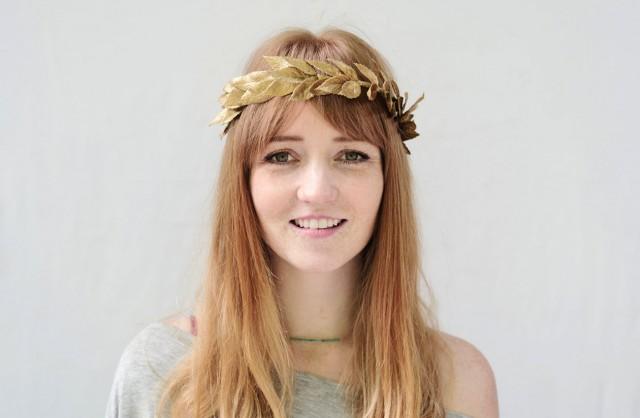 Unisex Gold Leaf Crown Gold Leaf Headband Gold Crown Greek Wedding