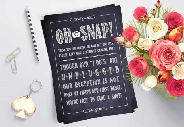 printable unplugged ceremony printable unplugged ceremony