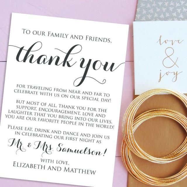 wedding thank you cards welcome letter printable wedding welcome wedding welcome cards
