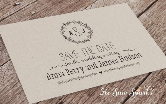 Invitation - Printable Postcard Save The Date #2497747 - Weddbook