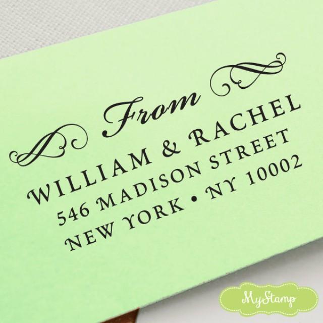 CUSTOM Pre Inked Address STAMP From USA, Custom Address Stamp, Pre