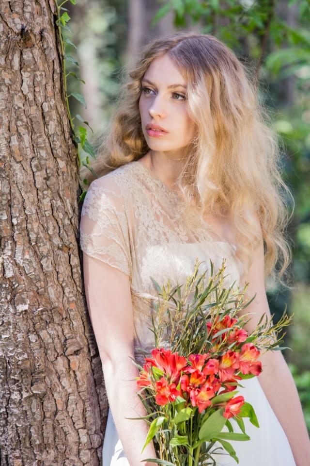 rustic gold gown