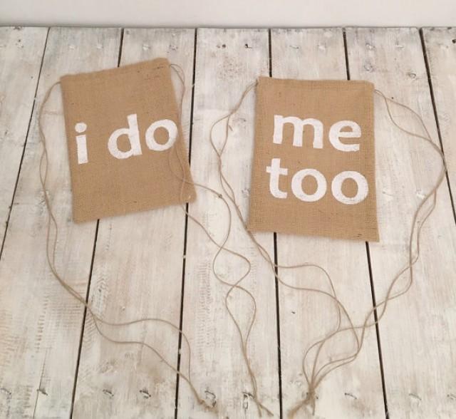 I Do Me Too Burlap Money Dance Bag For Weddings , Dollar Dance Bag , Moneydance Bag Ideas