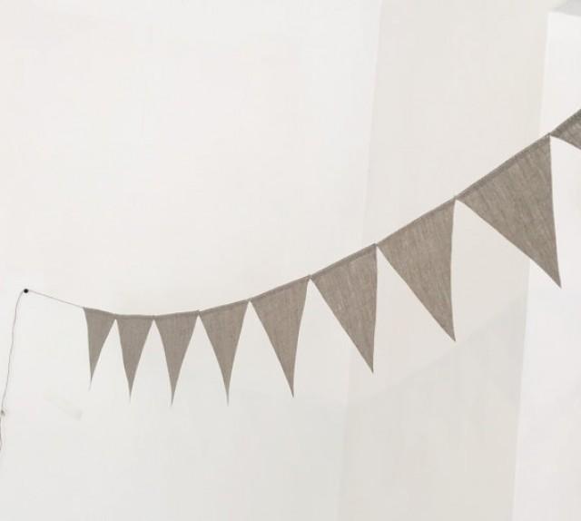 Burlap Banner Kit Wedding Bunting Pennant Garland Banner Bunting By The