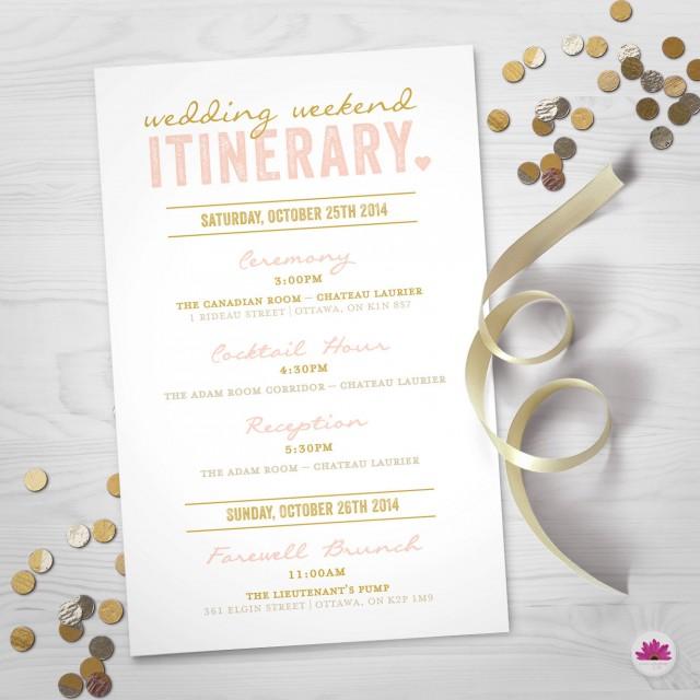 Wedding Weekend Itinerary Wedding Day Timeline Digital File 2499265 Weddbook Destination Wedding Schedule Of Events Template