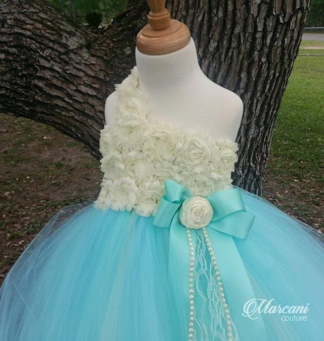 tiffany flower girl dresses