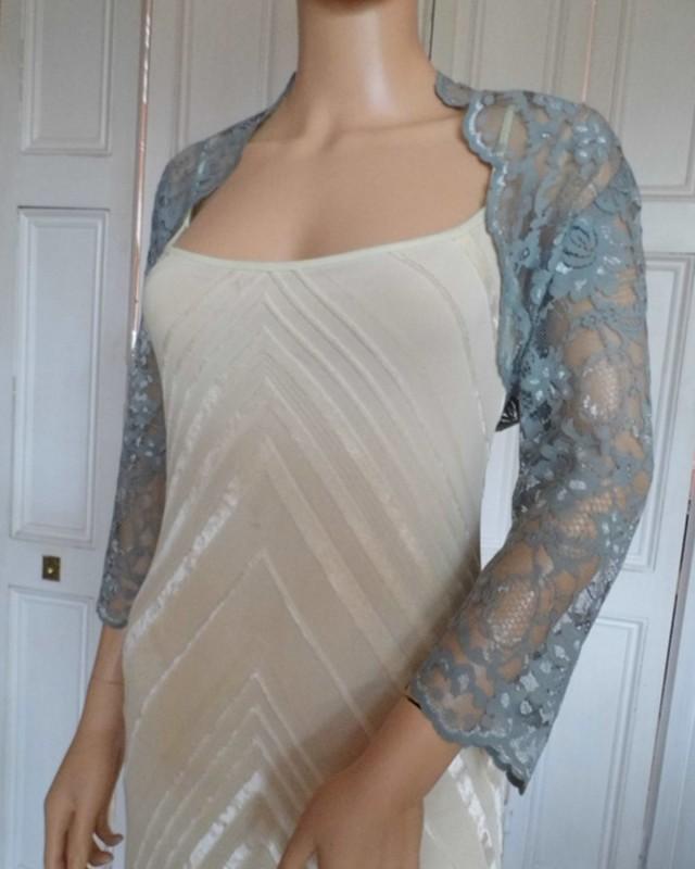 pewter bolero shrug