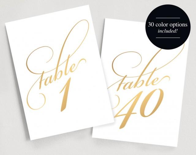 Printable Desk Figures Immediate Obtain 1-40 - Gold Desk image regarding Free Printable Table Numbers 1 30 identify Printable Desk Figures Prompt Obtain 1-40 - Gold Desk