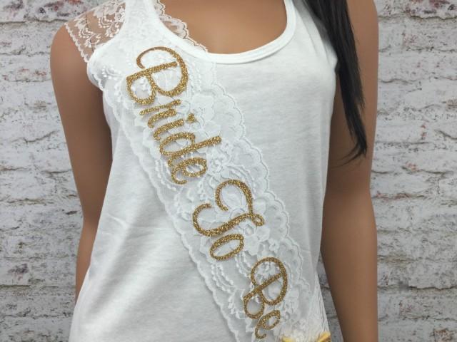 bride to be lace sash
