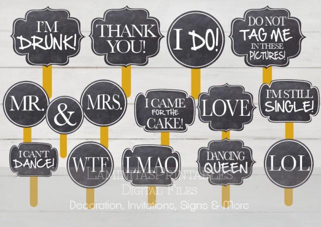 wedding signs for photo booth