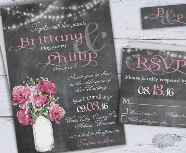 Printable Country Wedding Invitations Diy Rustic Wedding